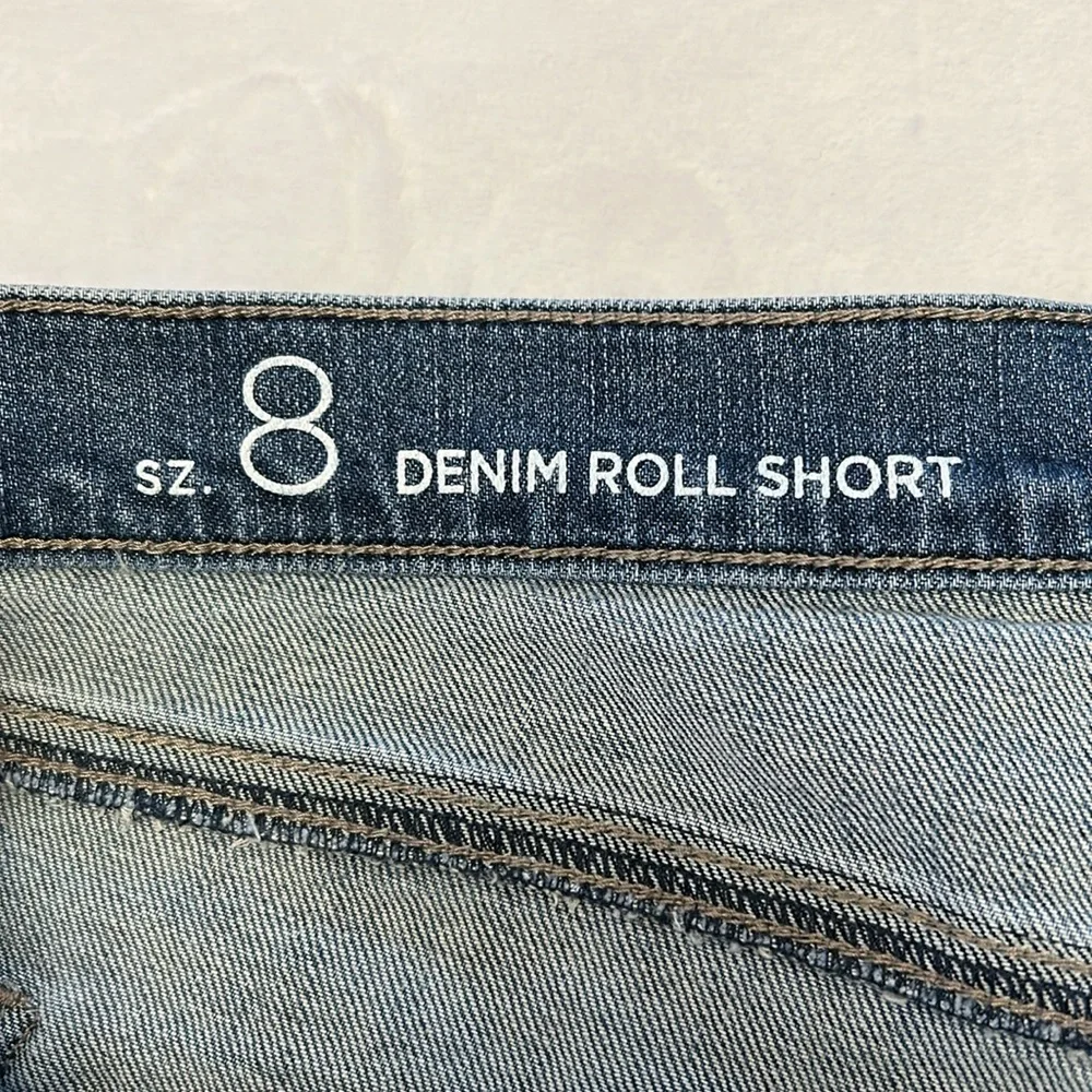 2 LOFT Denim Roll Short Jean Shorts Size 8 - Picture 9 of 11
